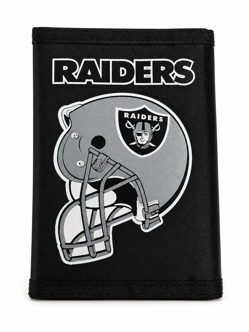 Las Vegas Raiders NFL Trifold Wallet Black Velcro Closure